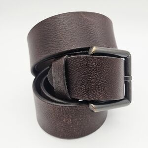 Thick leather belt